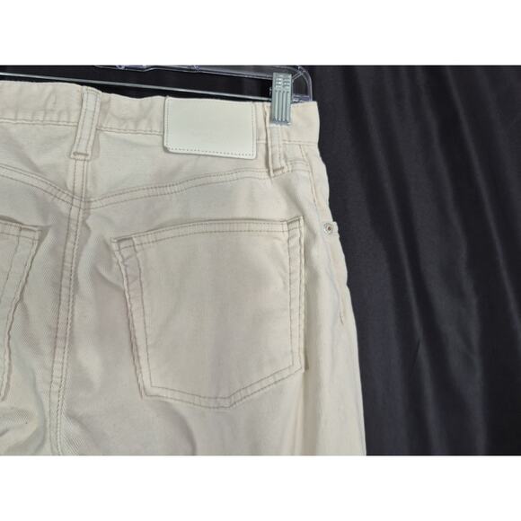 Moussy Vintage SAAB Corduroy Slater Cream Straight Leg Jean Pants 25 - Picture 6 of 8